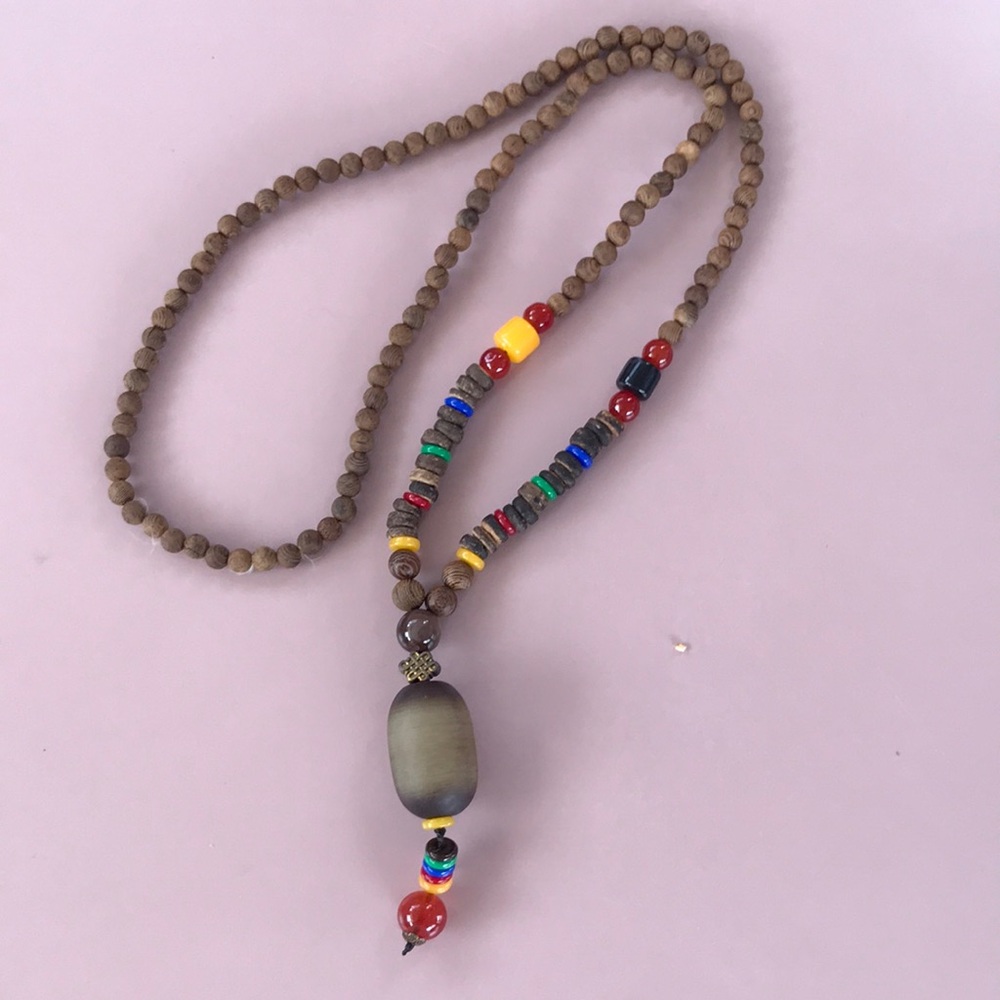 Wooden Beaded Necklace